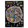 ANIWOOD Wooden Puzzle Adult Animals Die-Cut Lid Life-Size Puzzle Box