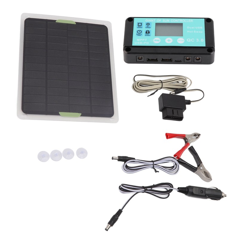 5W Monocrystalline Silicon Solar Panel 18V 50A MPPT Charge Controller
