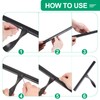 sourcing map 2Pcs 14 Inch Window Glass Shower Doors Replacement,