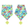 DELIFUR Dog Easter Day Bib 2 Pack Pet Rabbit Scarf