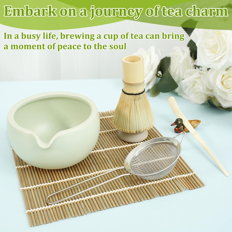 6Pcs Matcha Whisk Set Elegant Matcha Tea Set Matcha Kit