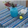 Hemasa Bohemian Style Blue Colour Tablecloth Dinner Picnic Table Cloth(140