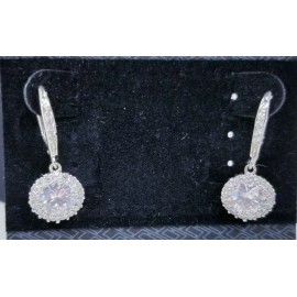 Kenneth Jay Lane CZ BY KENNETH JAY LANE Classic Round Drop Pierced Earring