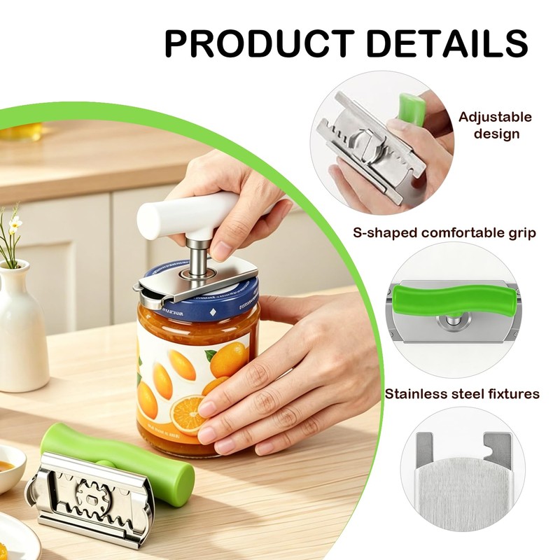 4Pcs Retractable Jar Opener for Arthritis Hands Multifunctional Adjustable 2026