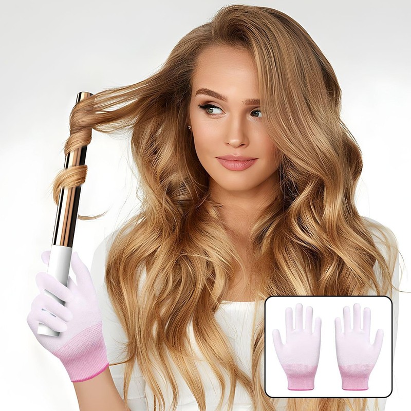 3 Pieces Curly Hair Gloves, Heat Resistant Gloves, Hairdressing Salon