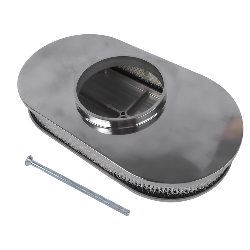 Air Cleaner 15" Oval Full Finned Replacement for Classic Ford