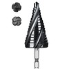 Cobalt M35 Step Drill Bit, TiAlN Coating 4 Spiral Flute