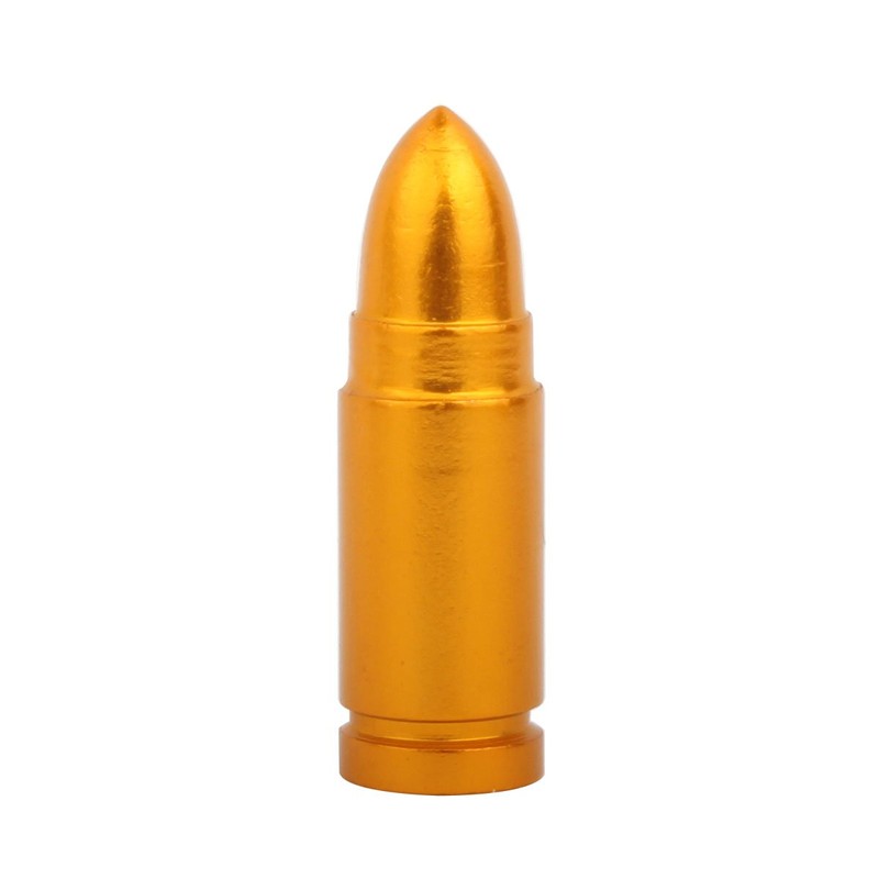 TOMALL Gold Valve Stem Caps Bullet Style for Bike Motorcycle