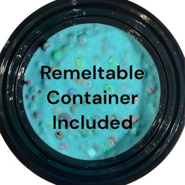 REMELTABLE Picking Pals Circles filled with beads Acrylic:_Small Blue Circle/Blue Beads