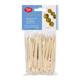 Tala Bamboo Cocktail Sticks, Brown, 8cm