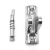 Amadget 2 PCS Bimini Top Deck Hinge 90°Fitting Concave Base