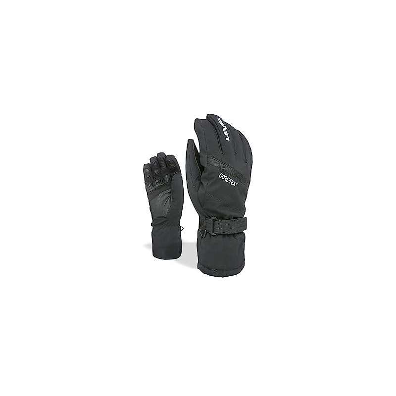 Level Waterproof Gore-Tex Men's Outdoor Skiing Gloves available in Black