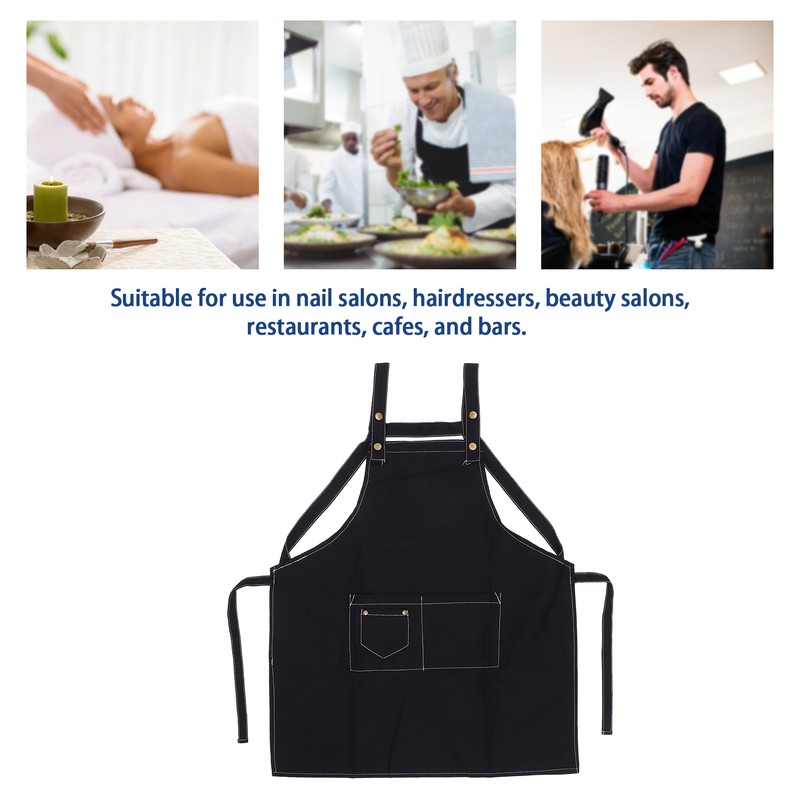 Nail Polish Apron Adjustable Nail Salon Kitchen Bib Aprons Cosmetic