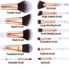 Makeup Brushes Set of 12 Marble Make Up Brushes with
