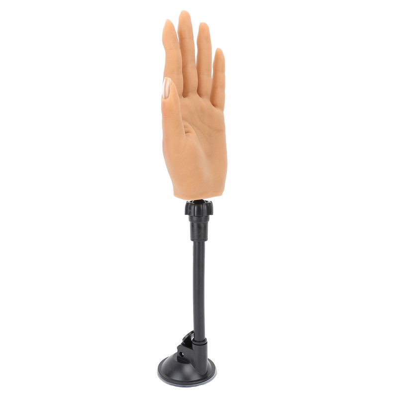 Nail Pratice Training Hand Silicone Bendable Nail Art Fake Hand