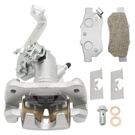 M MATI Rear Right Brake Caliper & Ceramic Brake Pads for Honda Big Red 700 MUV700 2009 2010 2011 2012 2013 43250-HL1-A01 06455-HL1-A01
