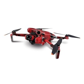 MightySkins Skin Compatible with DJI Mini 4 Pro - Red Hexa Camo | Protective, Durable, and Unique Vinyl Decal wrap Cover | Easy to Apply, Remove, and Change Styles