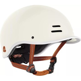 Retrospec Remi Bike & Skate Helmet, Lightweight Safety Helmet w/Adjustable Strap - Eggshell, Medium [57-59cm]