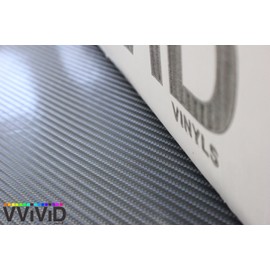 VViViD® Meteorite Dark Grey True R Carbon Fiber Vinyl Wrap Roll with Air Release Technology (10 Feet X 5 Feet)