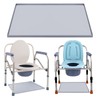 Bedside Commodes Mat, 23.6 x 19.7 Bedside Portable Toilet Mat