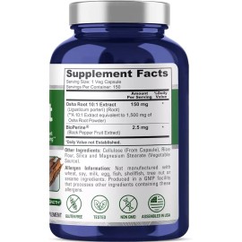 Osha Root 1500mg 150 Caps Non-GMO\Gluten Free\Bioperine  Ligusticum porte