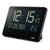 Braun Digital Wall Clock with Indoor Temperature, Date, Day of