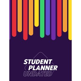 student Planner Undated: Time Saver Daily Undated Schedule Organizer for Study । Colorful Line Art Cover