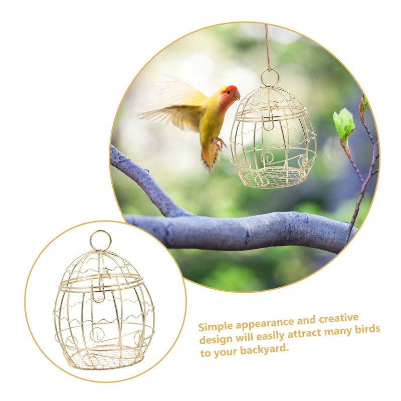 IWOWHERO Hanging Suet Feeder for Wild Birds Bird Feeders for