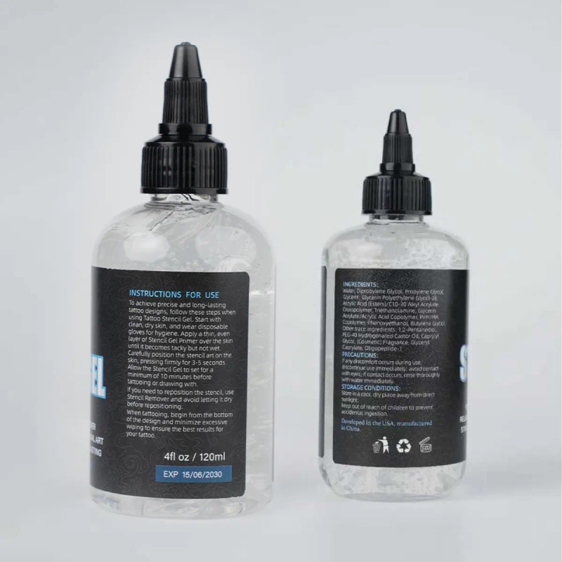 Pega Stencil Gel Transfer De Tatuaje Dragoart 1oz