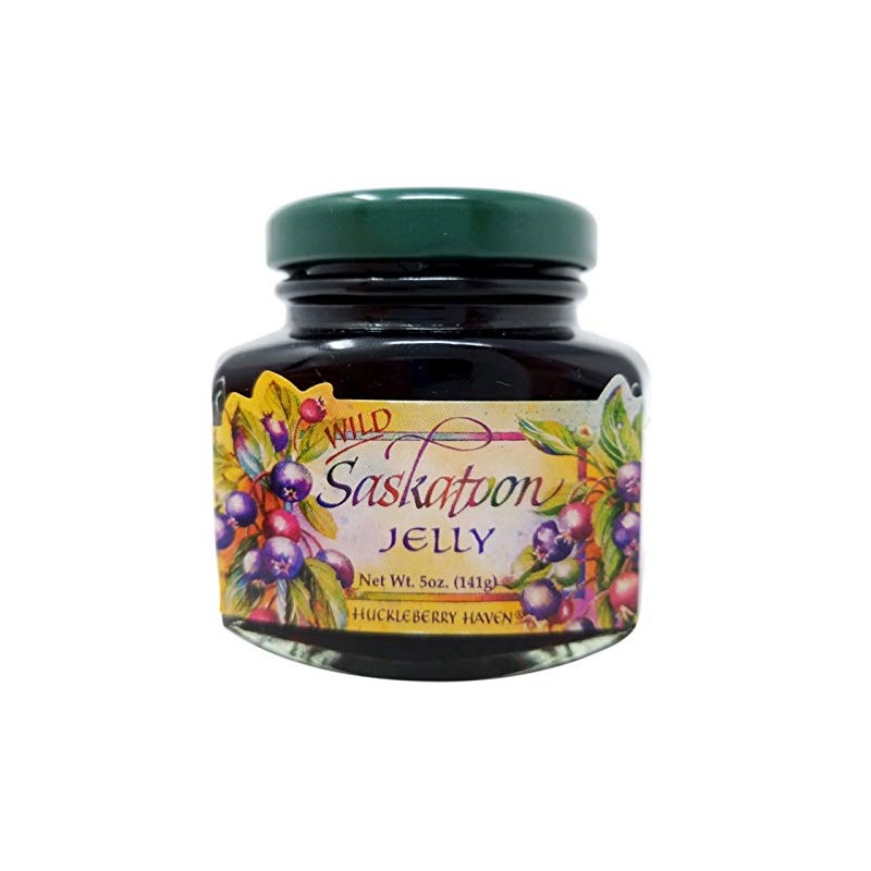 Wild Saskatoon Jelly 5 oz, Made in USA