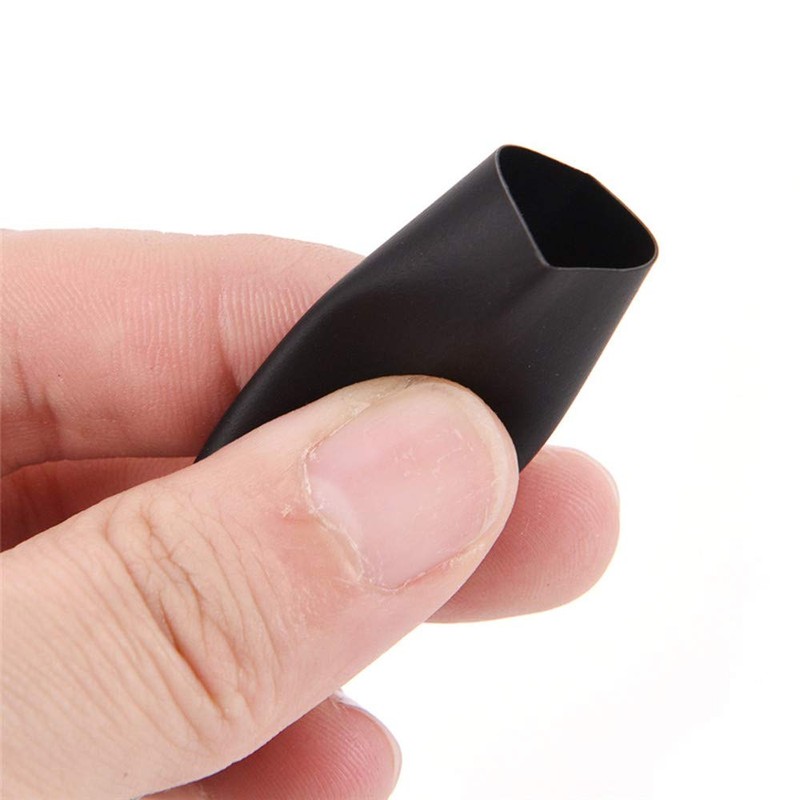 127Pcs Heat Shrink Tubing Kit 12 Sizes Black Electric Insulation