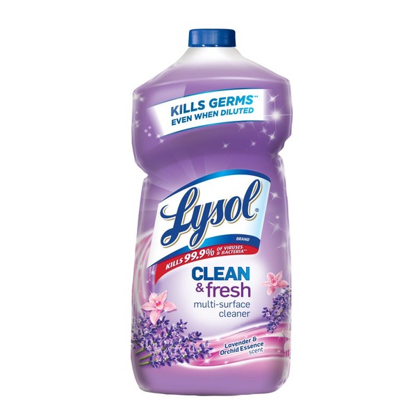 Lysol Clean & Fresh Multi-Surface Cleaner, Lavender Orchid, 30 - 40 Ounce (Packaging may vary)
