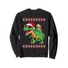 Christmas Sea Turtle T-Rex Dinosaur Tyrannosaurus Rex Sweatshirt