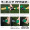 Garden Hose Quick Coupling Angle Adapter, 90 Degree Garden Hose