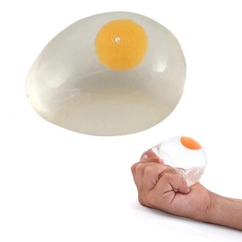 Ghzste Stress Balls for Kids and Adult Egg Splat Ball Soft Toys Eggs Yolk Balls Fun Toy for Children | Anxiety Reducer Sensory Play (Egg)