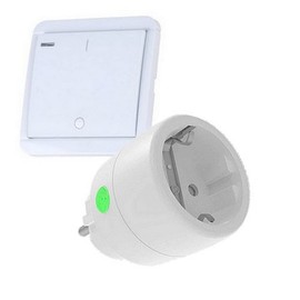 PT-501 DIW-Funk Economy Set Radio Socket 2300 Watt + Wireless Wall Transmitter with 5-Way Count-Down Timer Saves Power