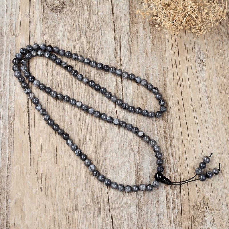 Stretchy Mala Wrist Wrap Yoga Bracelet with 108 Healing Mala