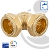 MS Clamping Ring Connector Angle 90° Screw Connection 18 x