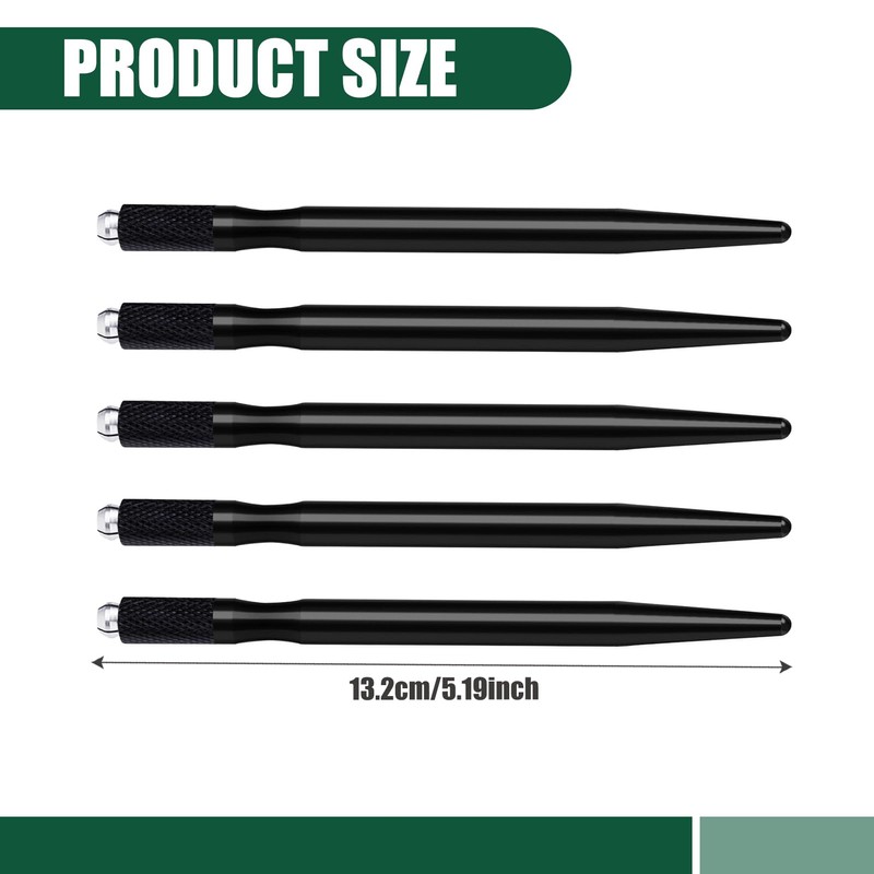 5Pcs Microblading Eyebrow Pens, Light Manual Eyebrow Tattoo Pens for