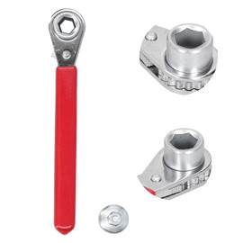 Ktsxxops Ratchet Wrench, Car Battery Terminal Wrench 5/16in 0.4in 10mm op Side Post Battery Terminal Ratchet Wrench with 1/2in Socket for RV, Sports Car and Collector Car