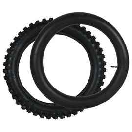 Futchoy Front 70/100-19 & 90/100-16 Rear Tire + Tube for Most Dirt Pit Bikes 50cc Up to 150cc
