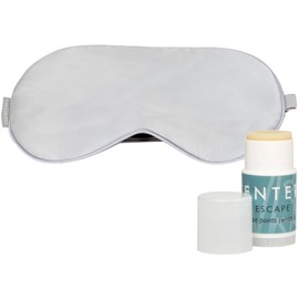 Scentered Yoga & Meditation Gift Set with Silk Eye Mask & Escape Aromatherapy Balm – Natural Silk Eye Mask to Block Out Light & Calming Essential Oils Balm – Mindful Escape Kit for Meditating & Yoga