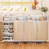 DWVO Shoe Cabinet, 5-Tier Shoe Cabinet Storage with Doors for
