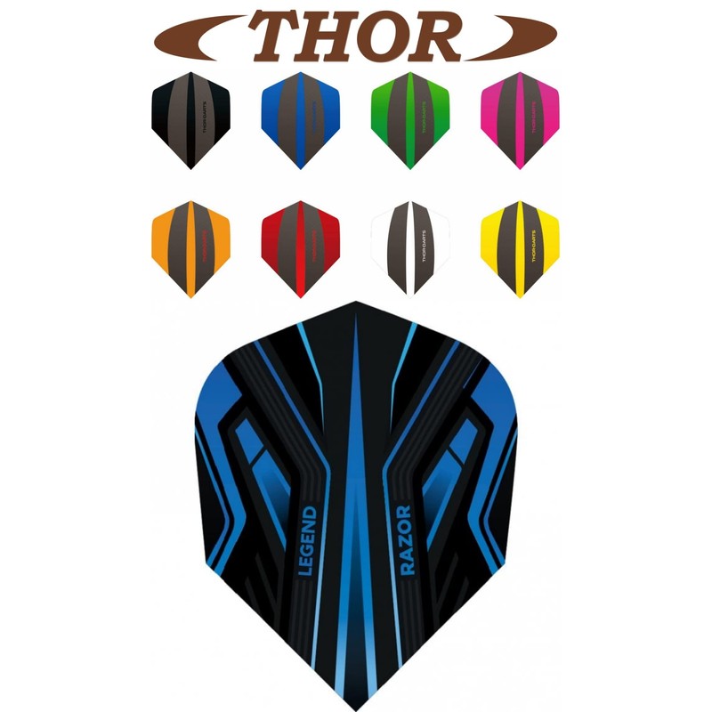 THOR-DARTS Thor-Sports Legend Razor Dart Flights - 100 Micron Standard