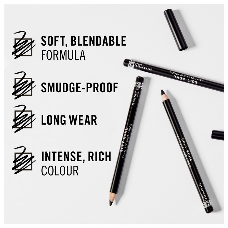 Rimmel Rimmel London Soft Khol Eyeliner, Pure White, 1.2 g