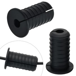 EASYEAH 2pc Starlink Cable Grommet 3/4" Silicone Anti-Slip Wall Hole Pass Through Split Cable Bushings for TV Wire Ethernet Cord, Starlink Cable Routing Kit Accessories,38mm/1.5"Ht, Black