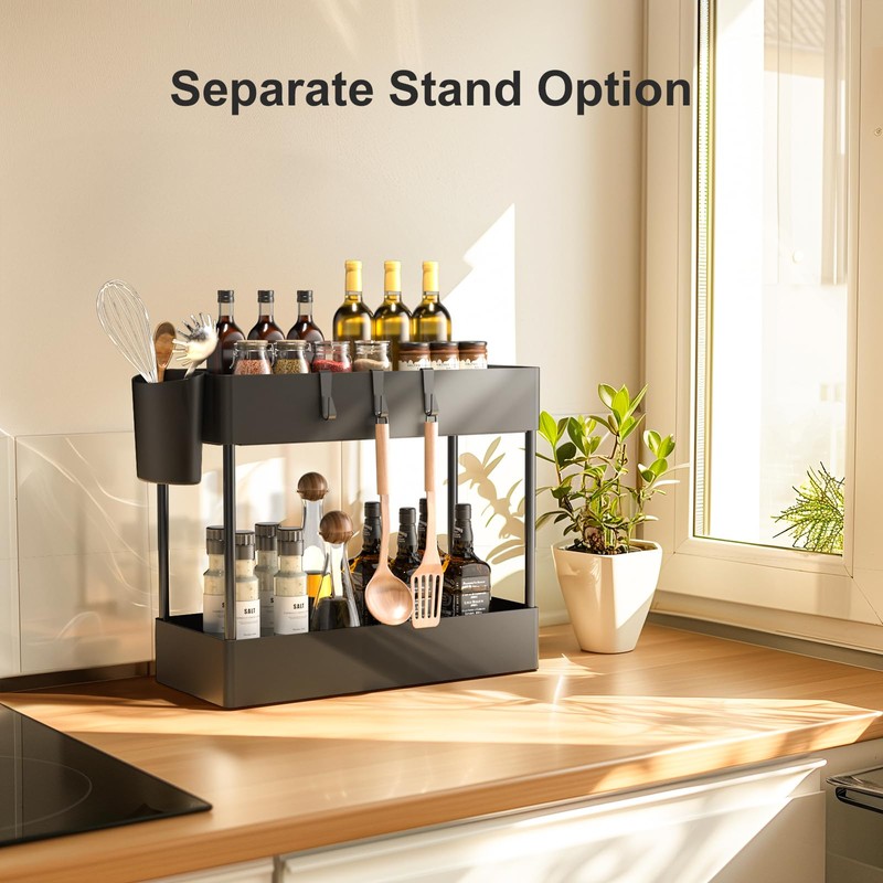 Pipishell Slim Storage Cart with Wheels - Bathroom Cart Organizer