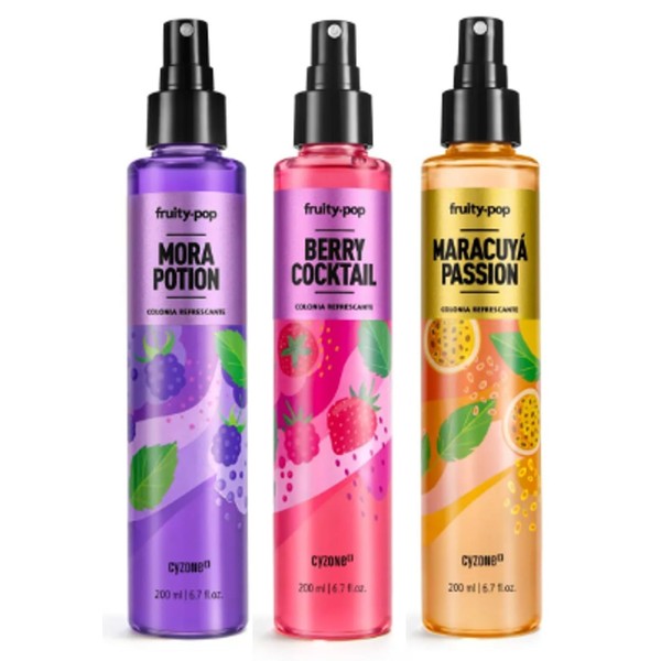 Fruity Pop Set: Mora Potion, Berry Cocktail and Maracuya Passion