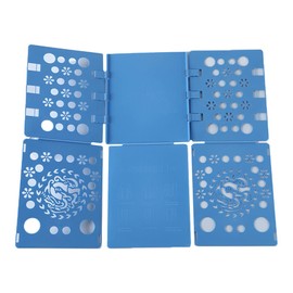 Clothes Organizer T Shirt Organizer Foldable for Home Kids Adults (Blue)