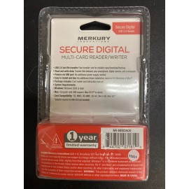Merkury NEW Merkury Innovations Secure Digital Multi-card Reader/Writer High Speed